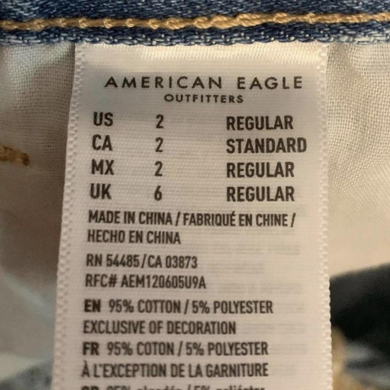 Eagle Women's Blue and White Jeans (4)