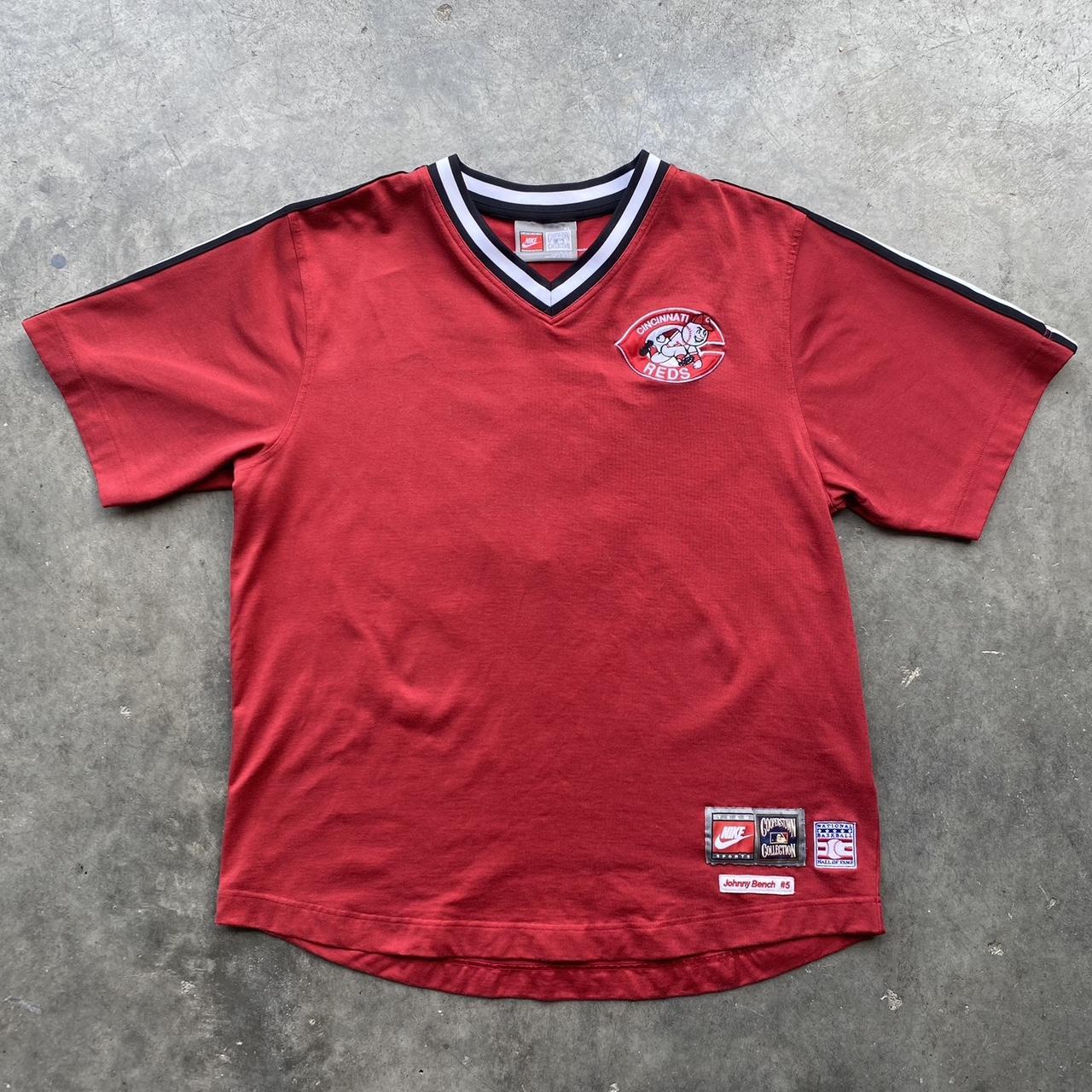 Johnny Bench Cincinnati Reds Cooperstown Throwback Men's Red Jersey