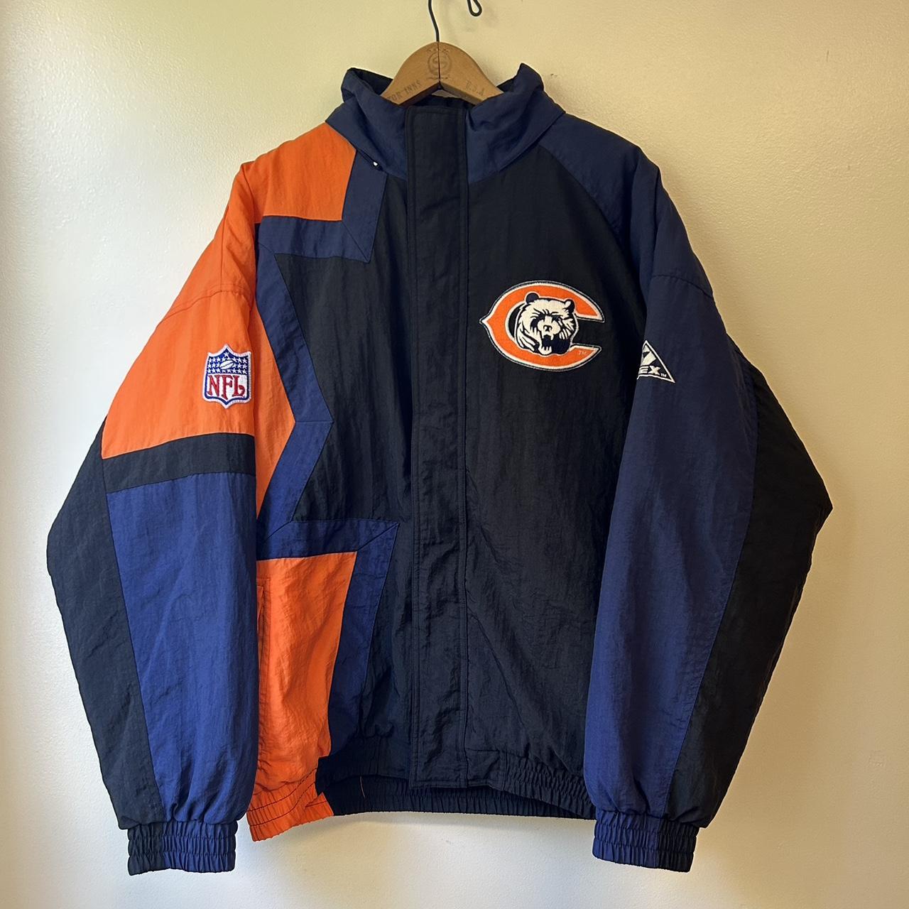 Vintage Chicago Bears Puffer Jacket Preowned Mens - Depop