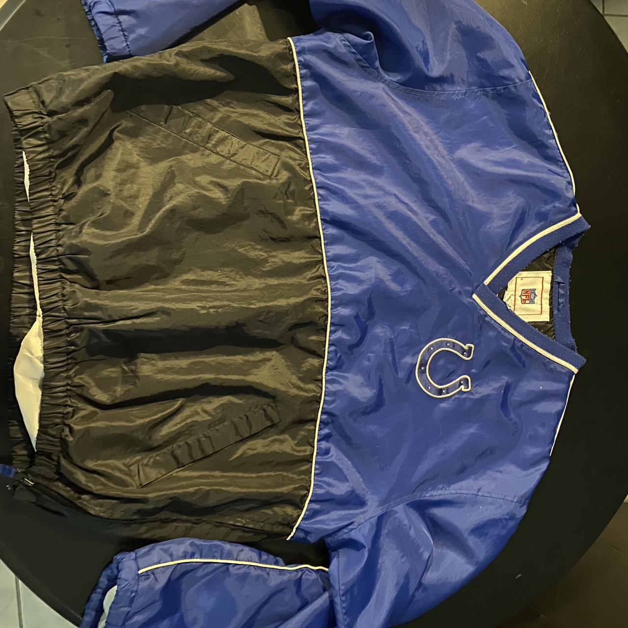 CRAZYYY EARLY 90s COLTS VARSITY JACKET MAKE - Depop