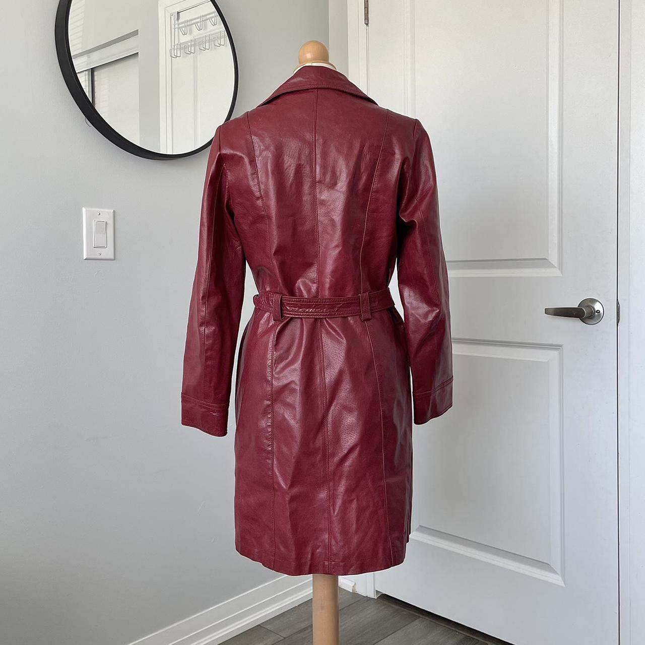 Women's Burgundy and Red Jacket | Depop