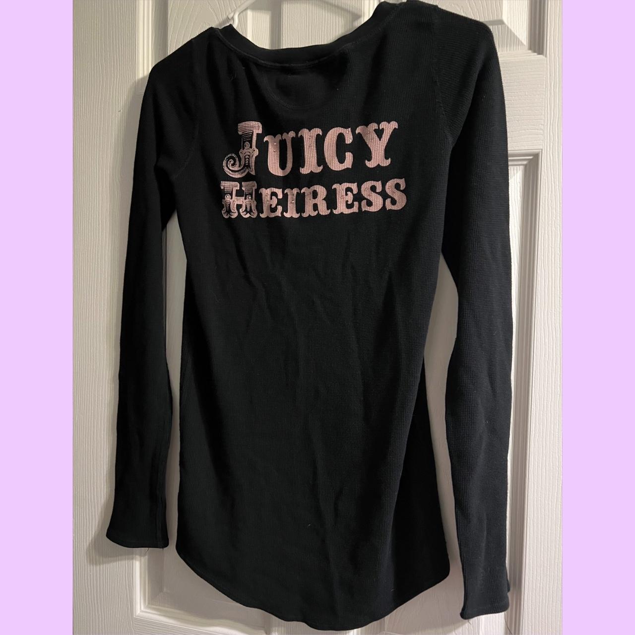 Women's SMALL Thermal Long sleeve Shirt Juicy Couture