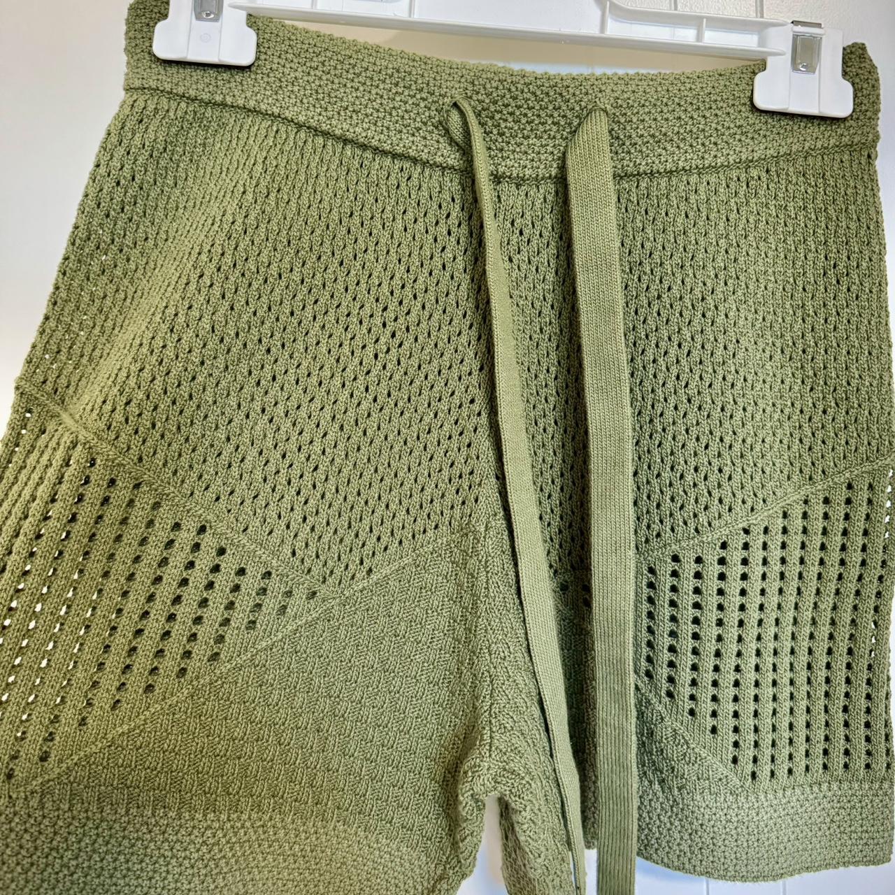 Zimmermann green bean short knit pant Summer... - Depop