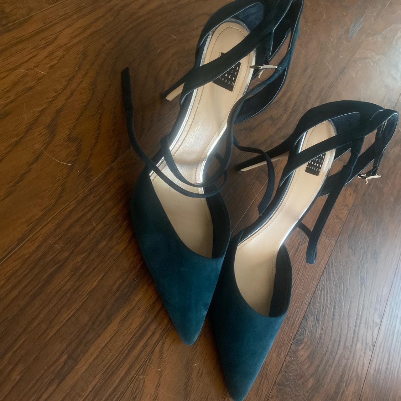 Teal pumps best sale size 10