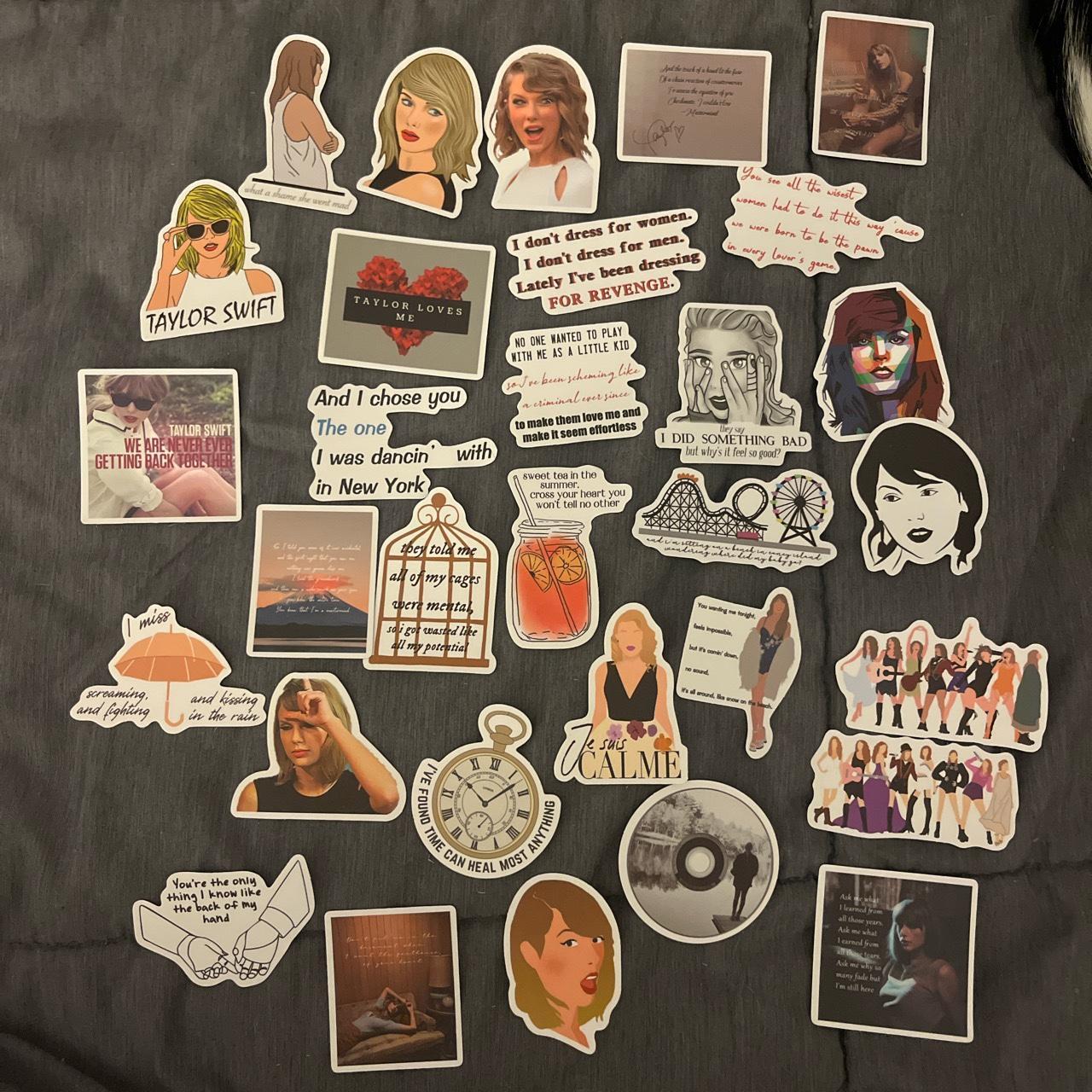 Taylor Swift lover sticker pack! Includes 3 stickers - Depop