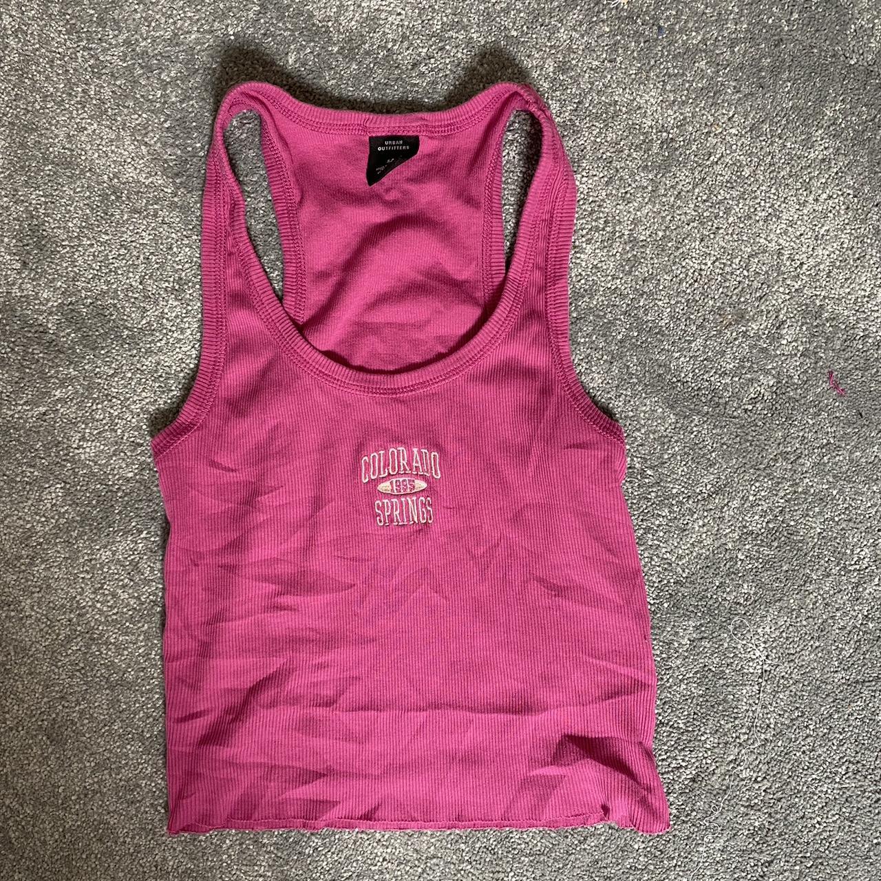 Urban outfitters Pink Colorado tank top Size small... - Depop