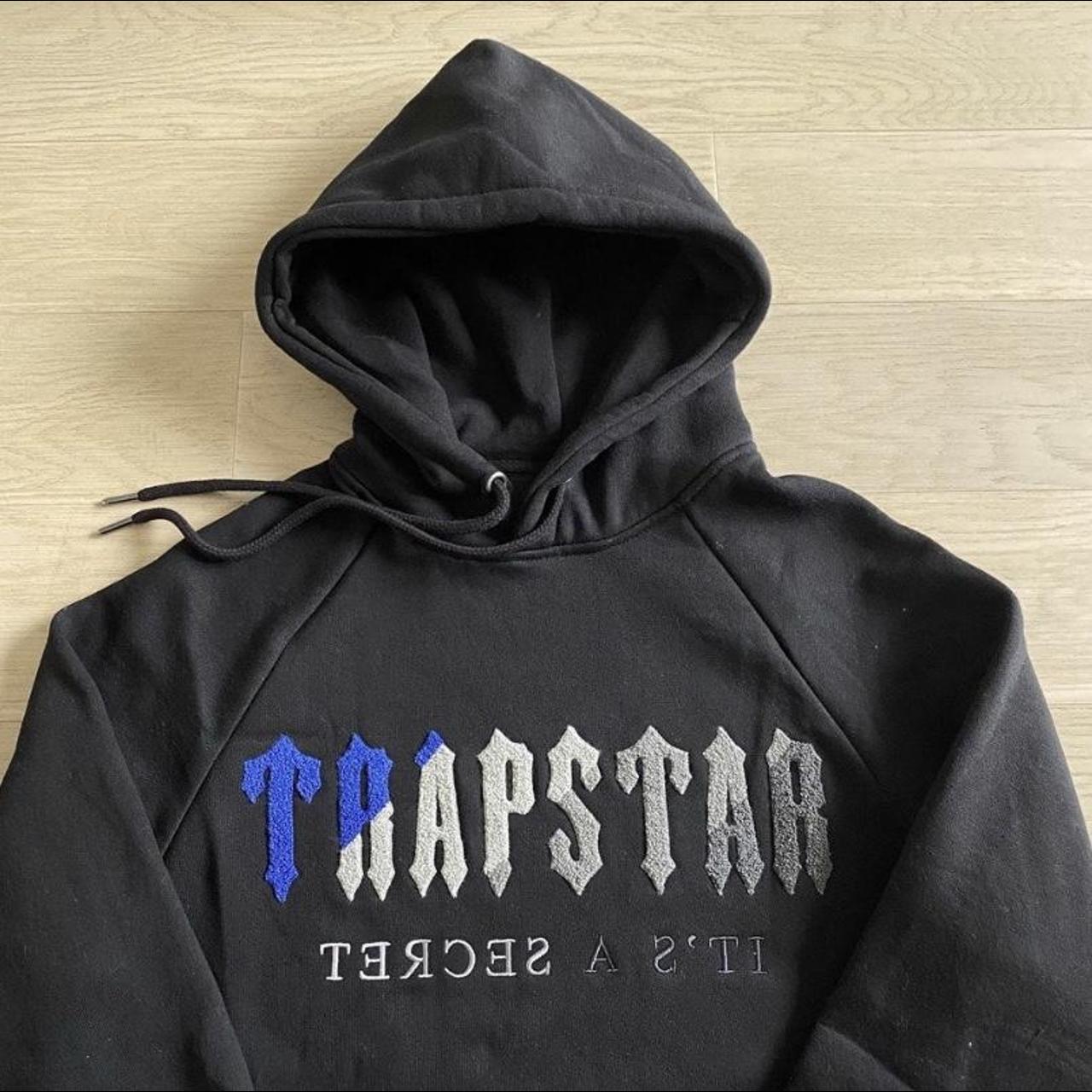 Trapstar Men's Black Hoodie Depop