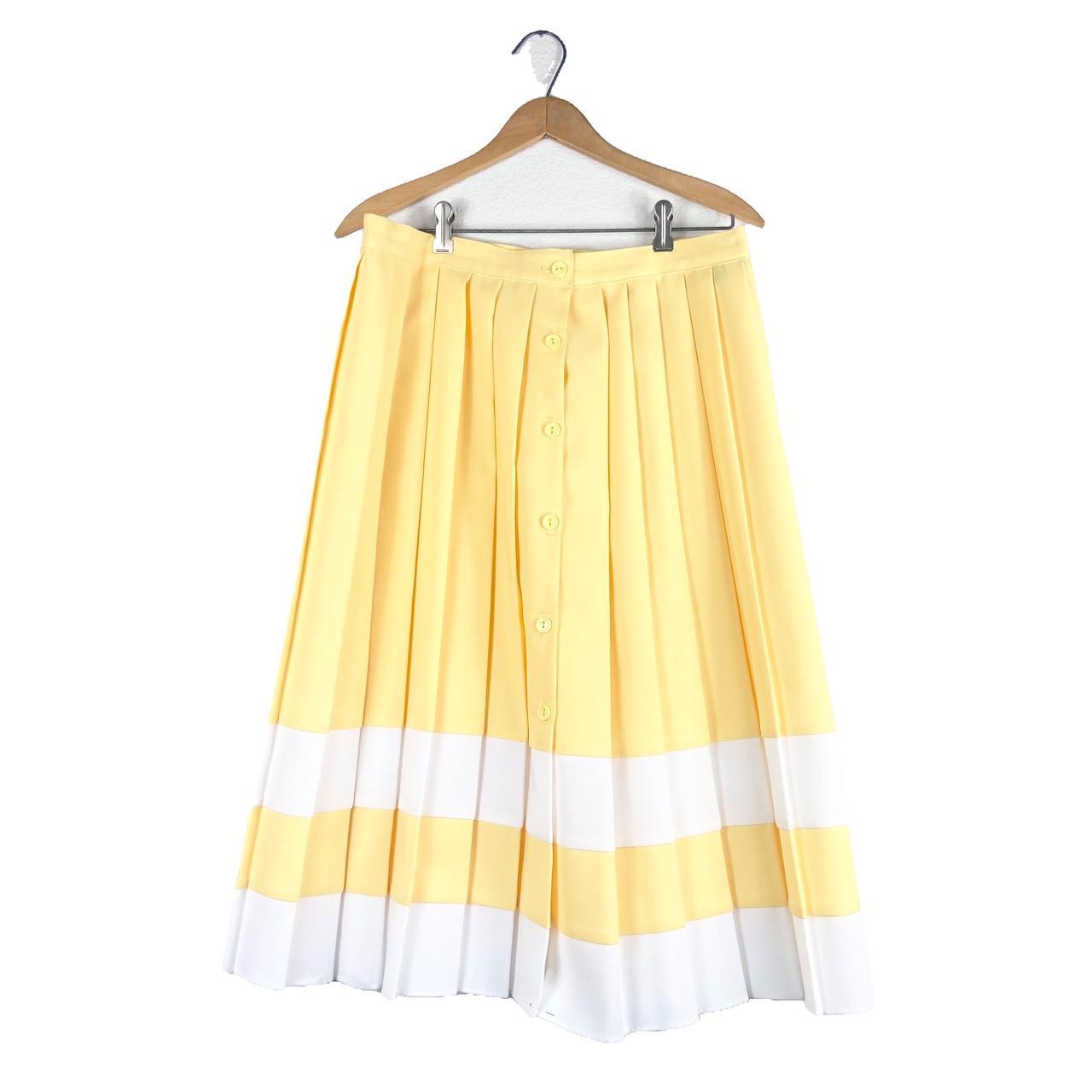 Mid length pleated skirts 70s best sale