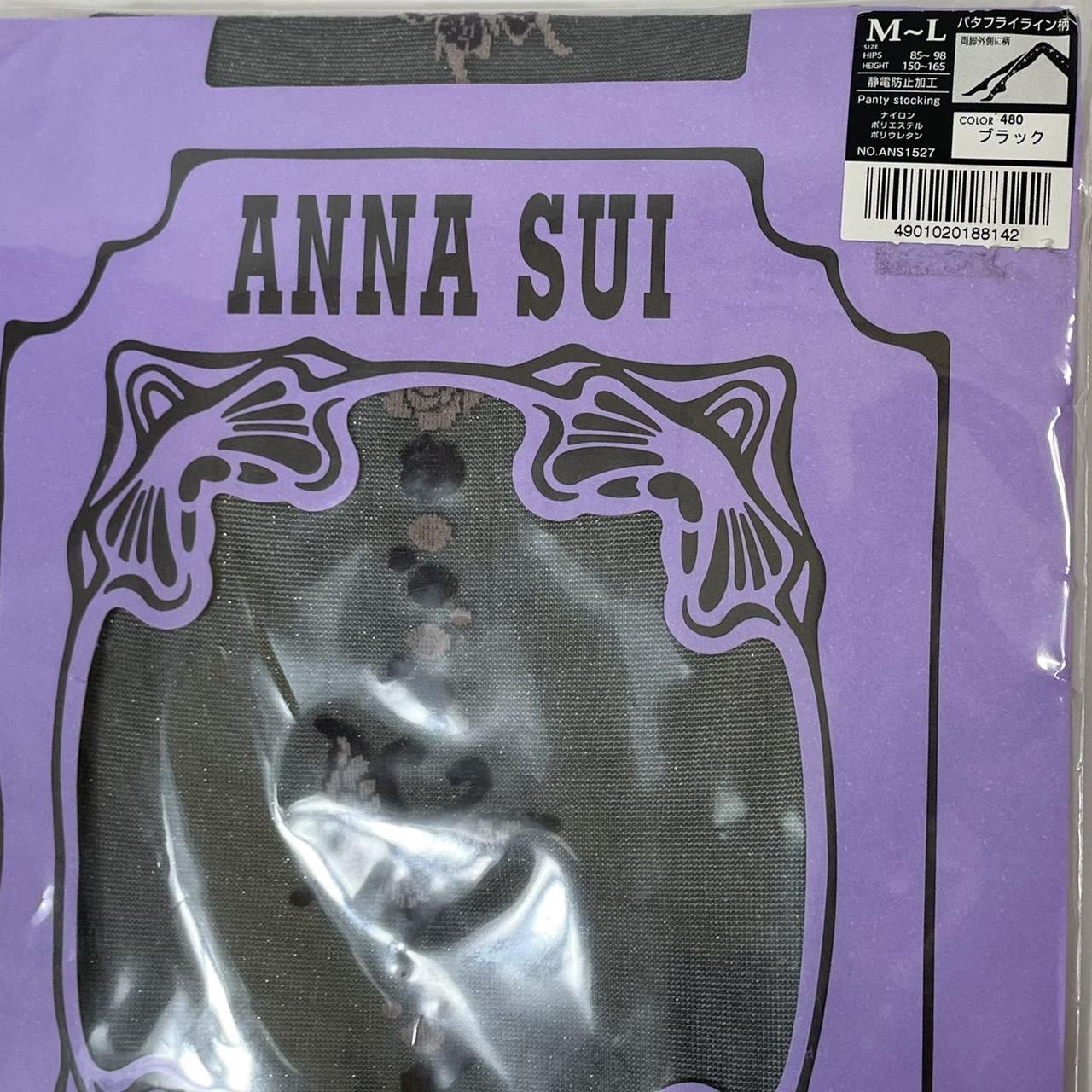 Anna Sui Women's Black and Purple Hosiery-tights (3)