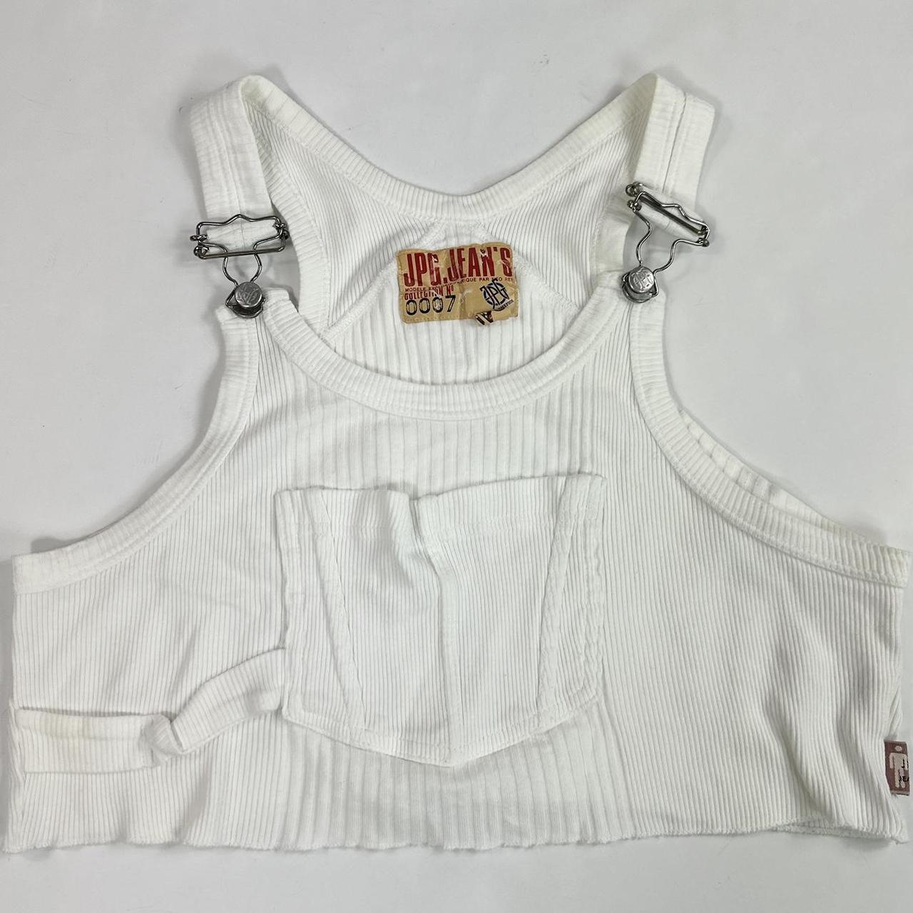 Jean Paul Gaultier JPG Jean’s white overall tank Jean Paul Gaultier JPG Jean’s white overall tank