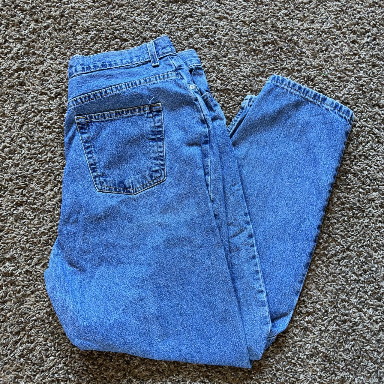 baggy classic fit dad jeans • brand is 90s faded... - Depop