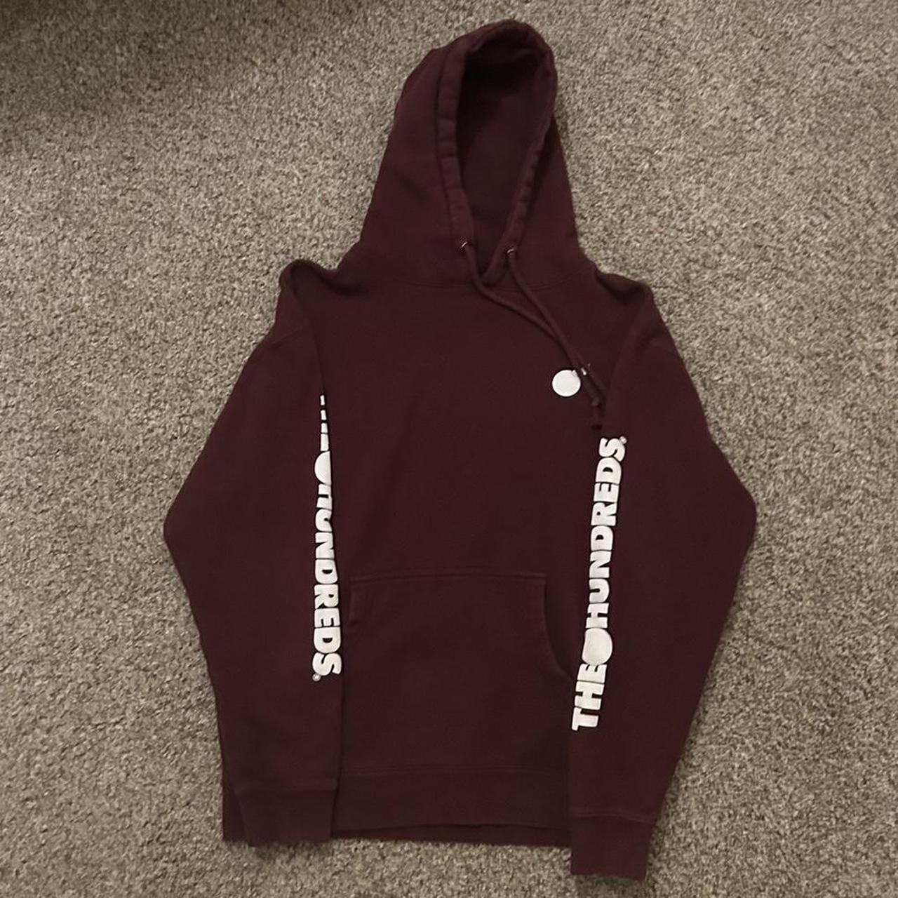 The Hundreds Burgundy Pullover popular Hoodie M