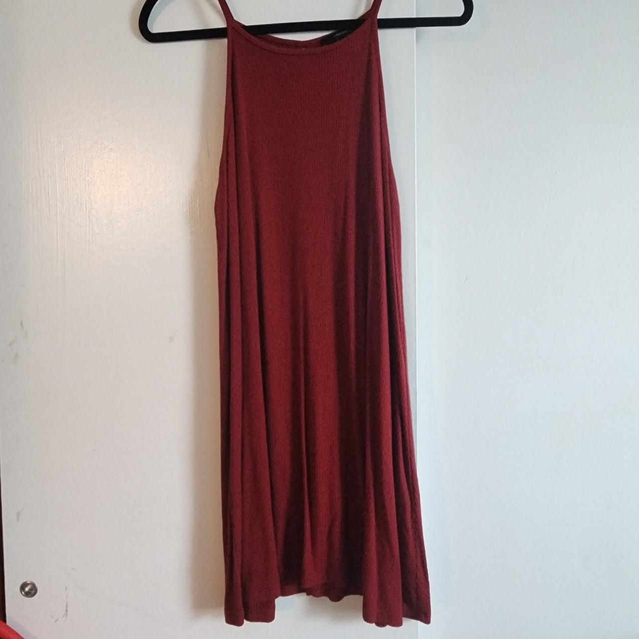 Forever 21 Women's Red and Burgundy Dress