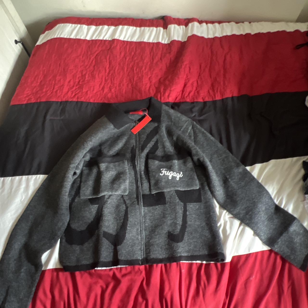 this is a fugazi light knitted jacket. it has never... - Depop