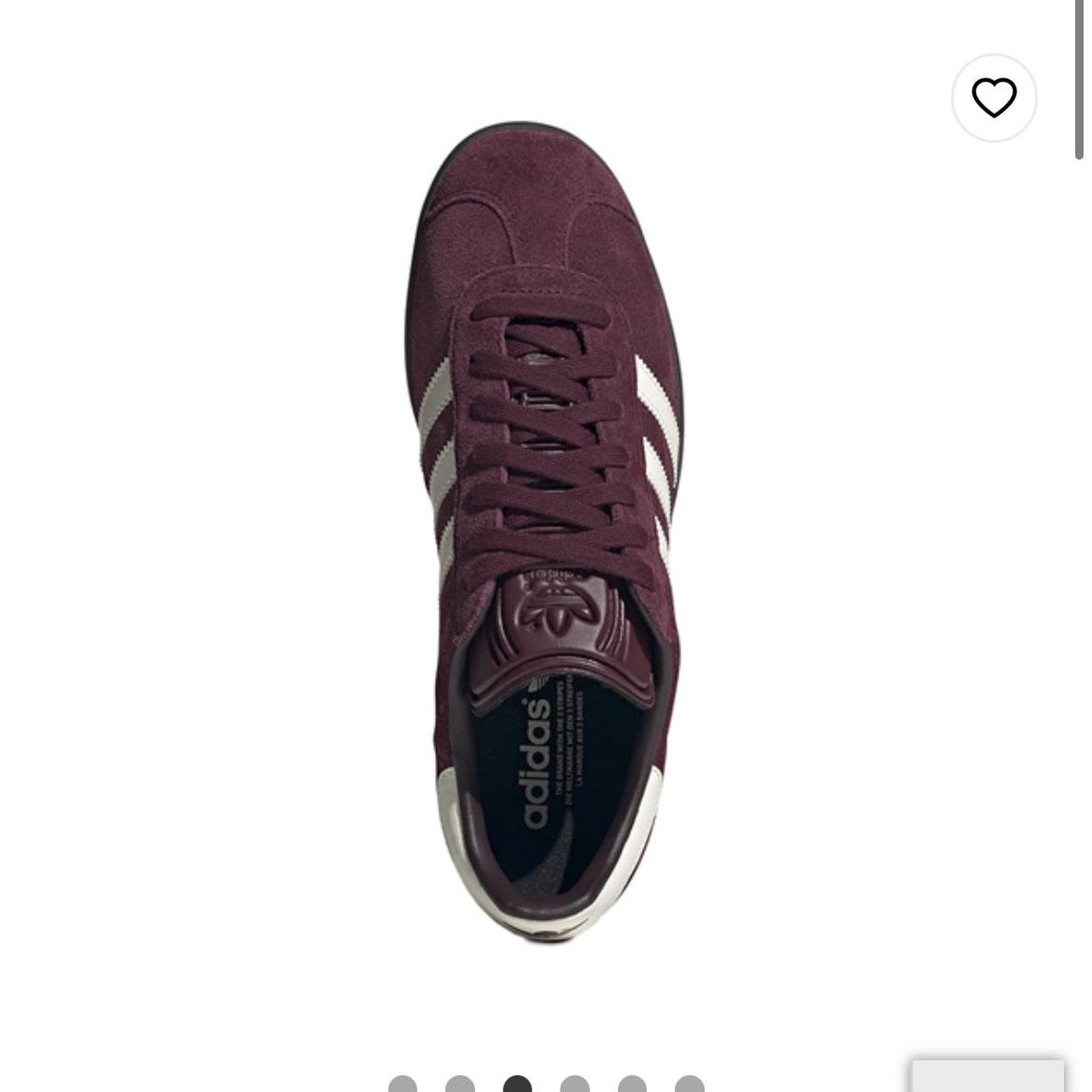 Maroon Adidas Gazelles. Woman’s size 9. Worn twice.... - Depop