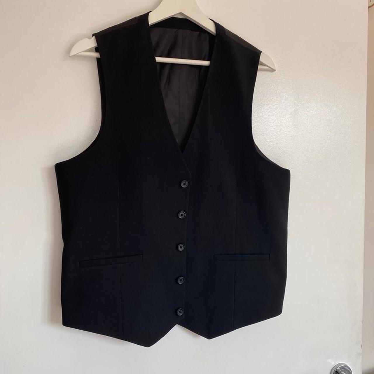 Black waistcoat Been used once Talk to me before... - Depop