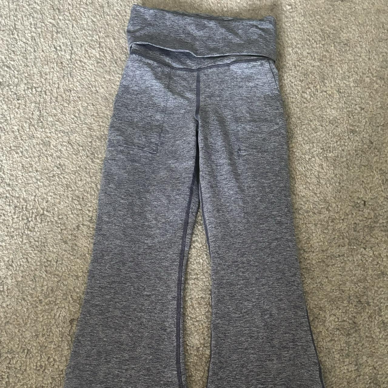 aerie flare grey ribbed velour flare pants! so cute - Depop