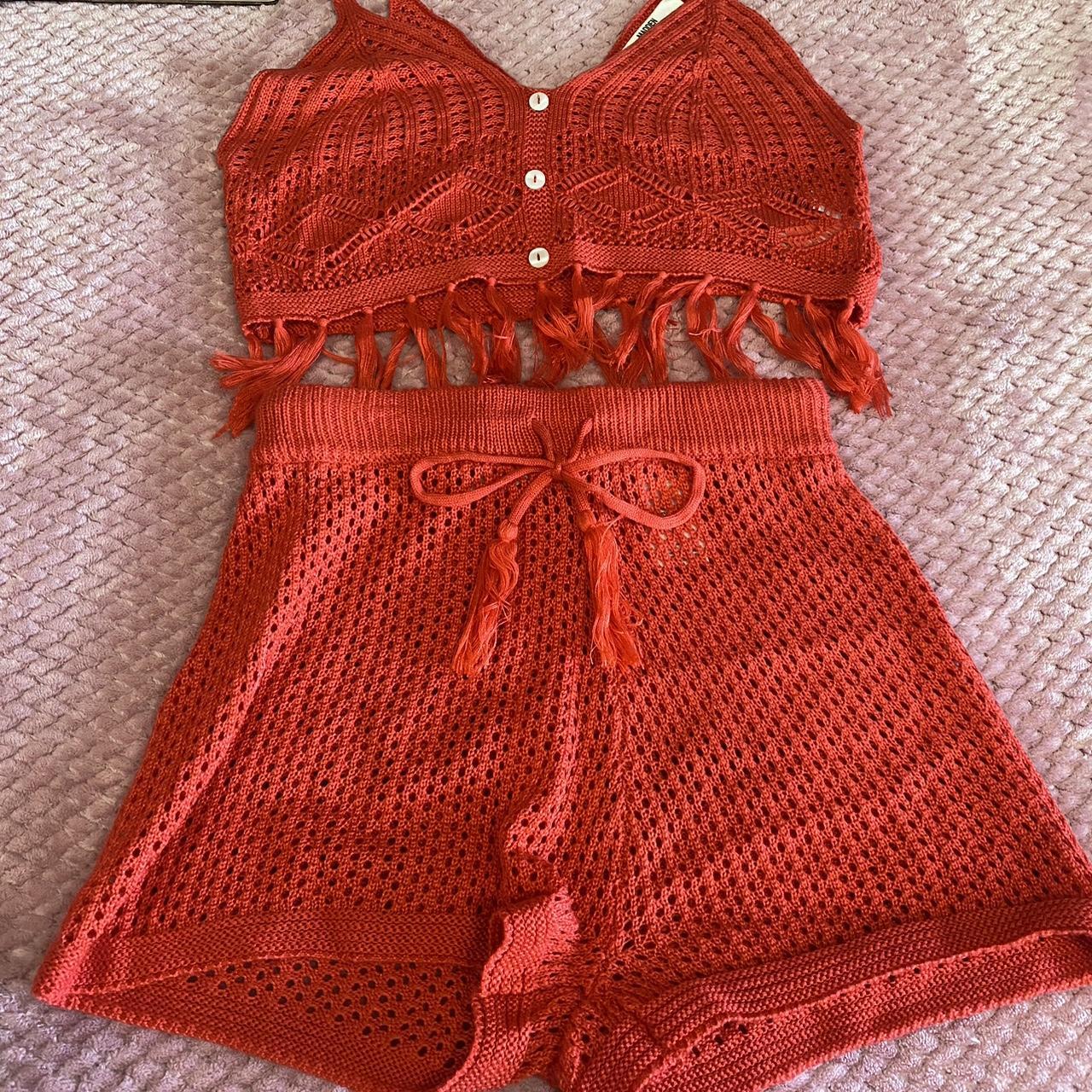 STEVE MADDEN NYC crochet top & shorts 💋 BRAND NEW... Depop