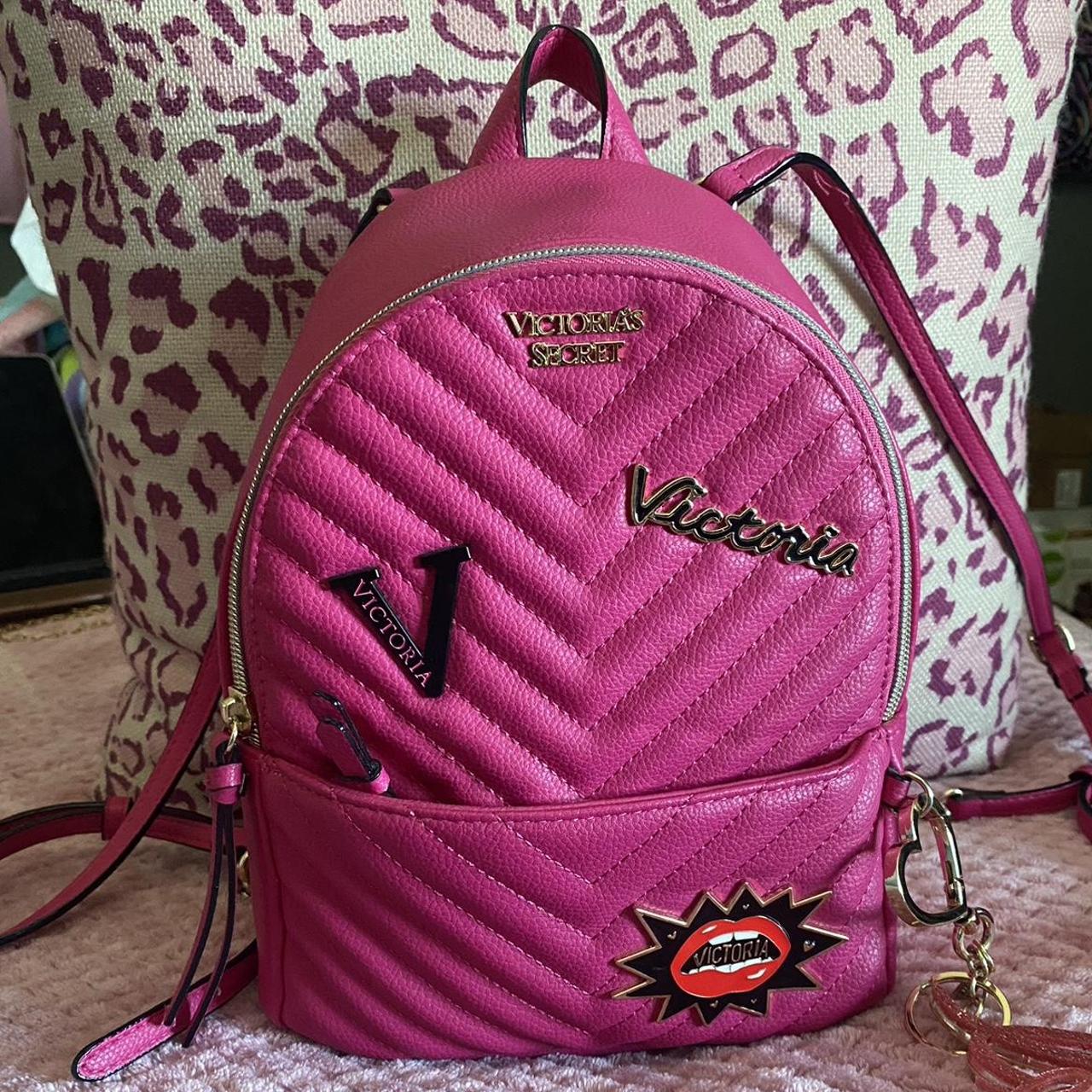 Victoria's Secret Hot PINK Mini City Backpack , New.
