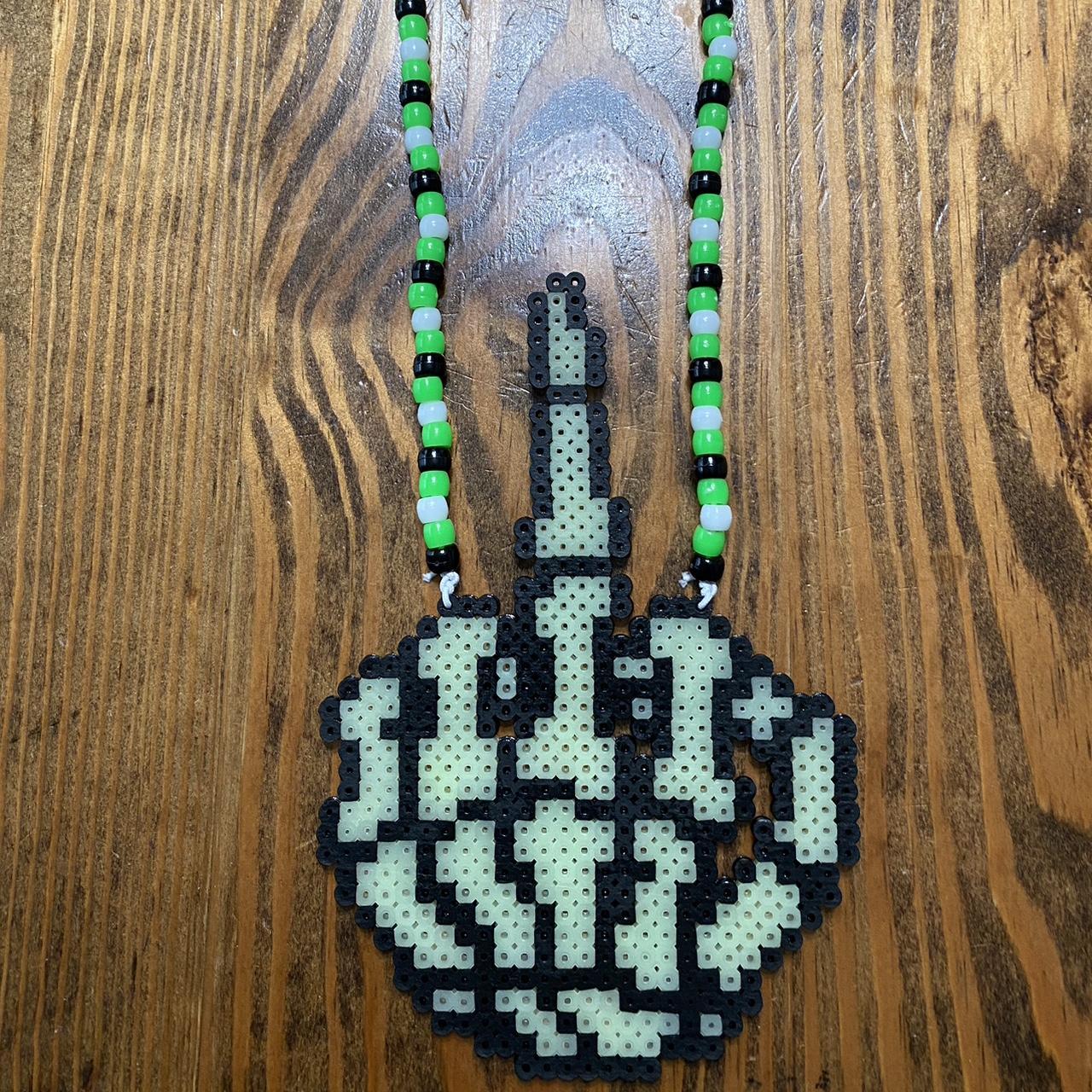 everything i made for imagine :) my first big perler necklaces !! trippy  louise and a dancing club penguin :)) : r/kandi