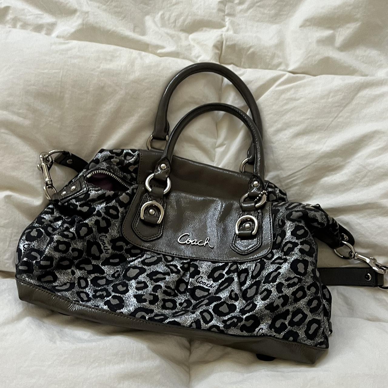 Coach selling Small Boxy Cosmetic Case Leopard