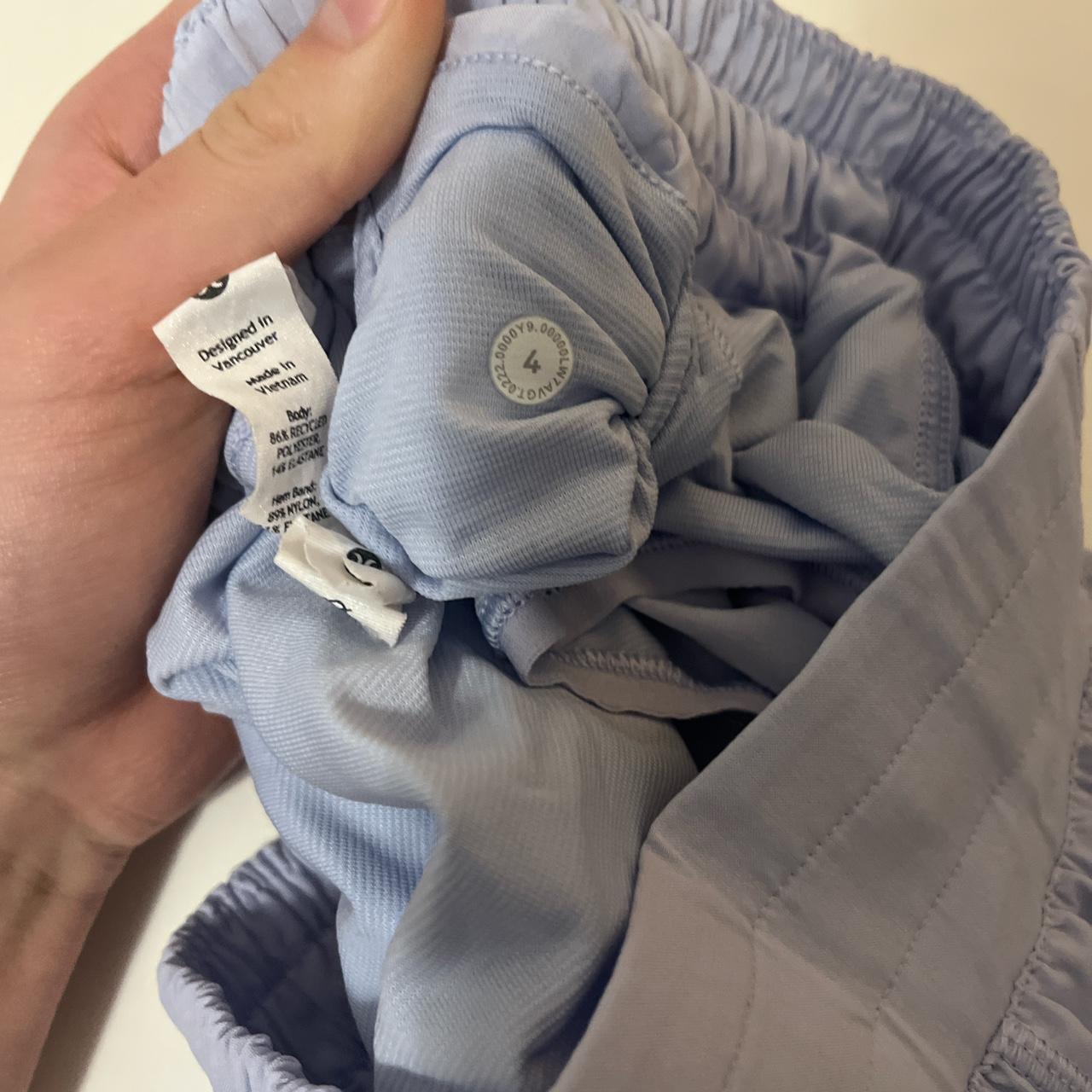 pastel blue lululemon hotty hots Size 4 Depop