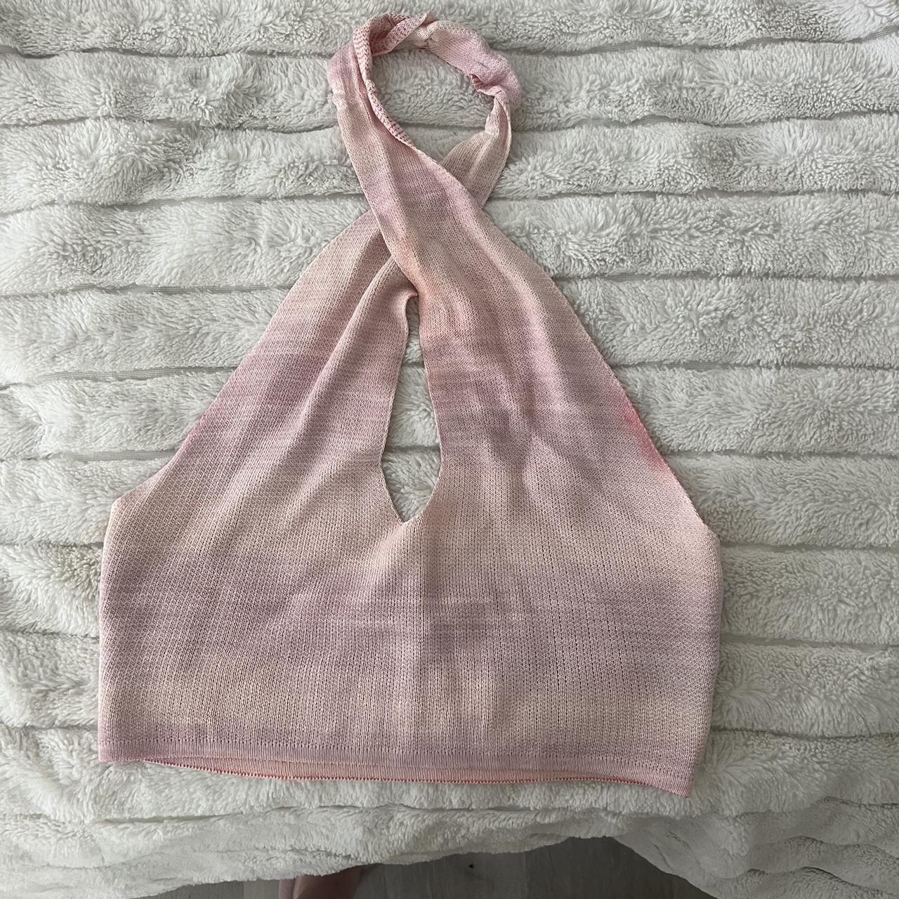 Juliana Knit Halter Top Pink