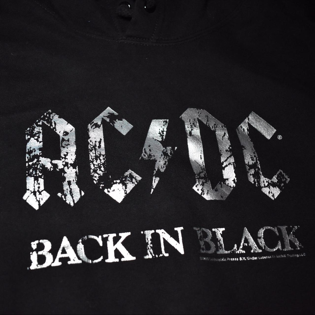 00s AC/DC Pull-Over Sweatshirt XL Black Silver, 00s