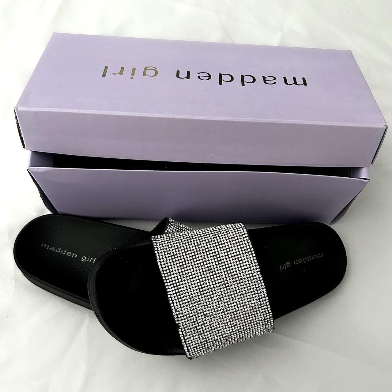 Steve madden bedazzled discount slides