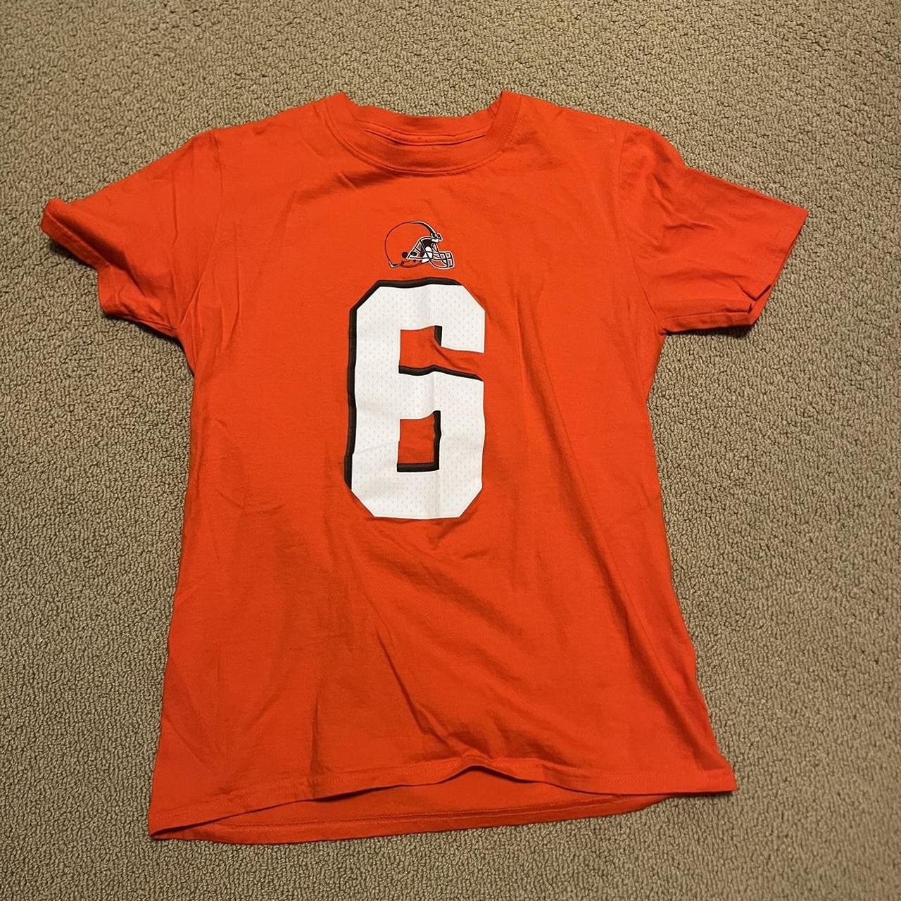 Cleveland Browns Baker Mayfield Jersey T-Shirt. Fits - Depop