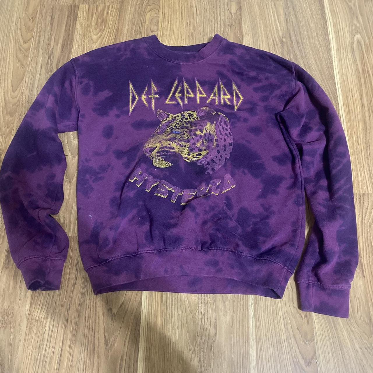 def leppard tie dye sweatshirt