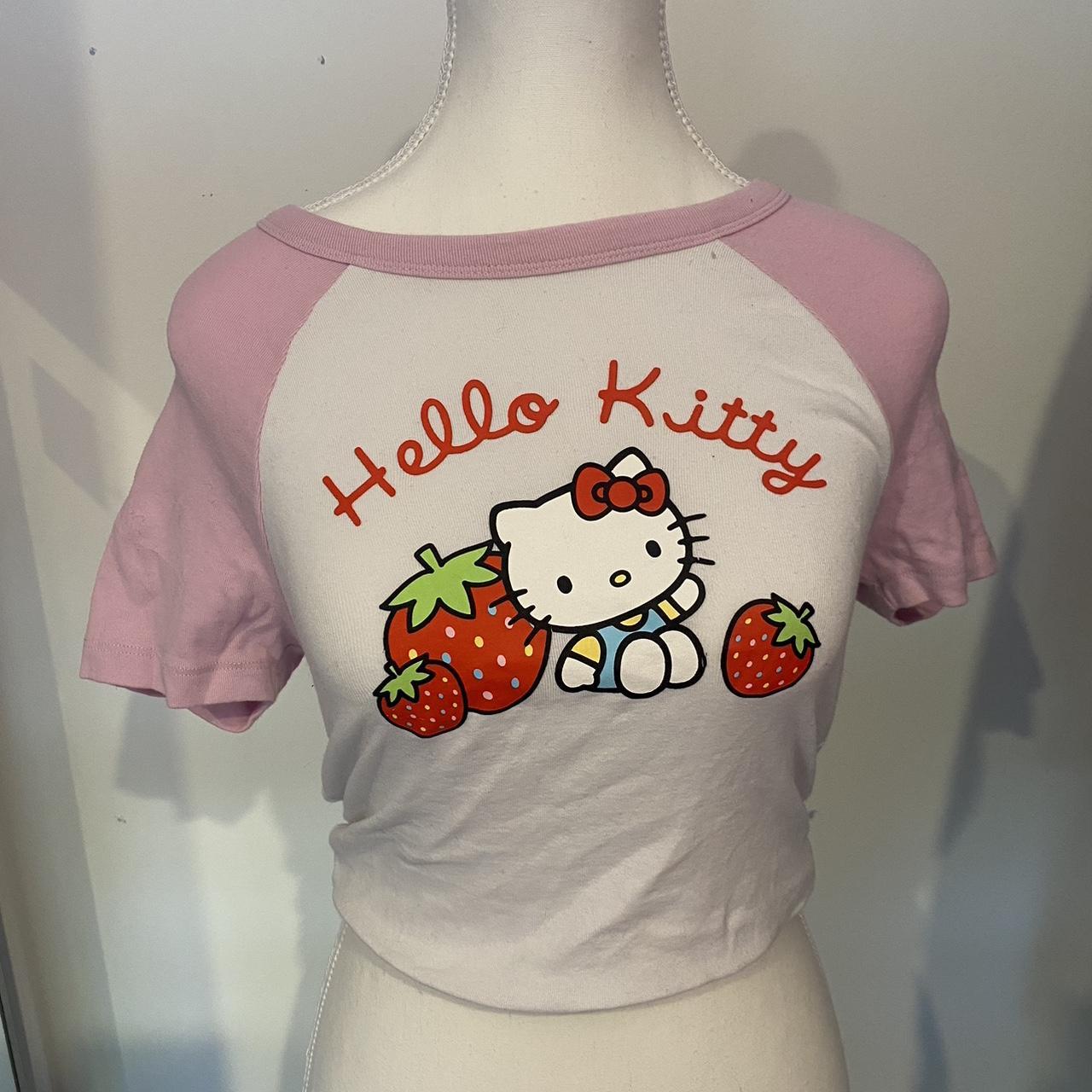 Official Sanrio Hello Kitty Cropped Shirt Size S Depop 6627