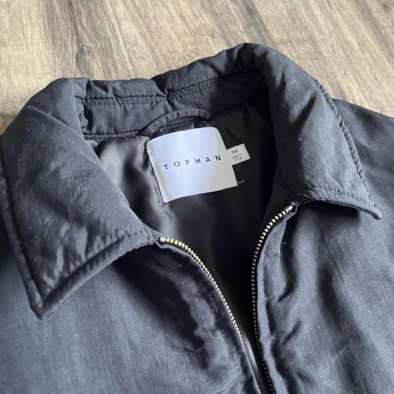 Topman Men's Black Jacket | Depop