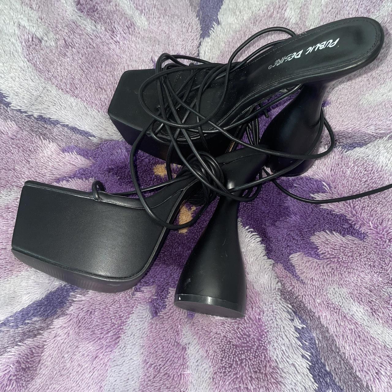 public desire black heels