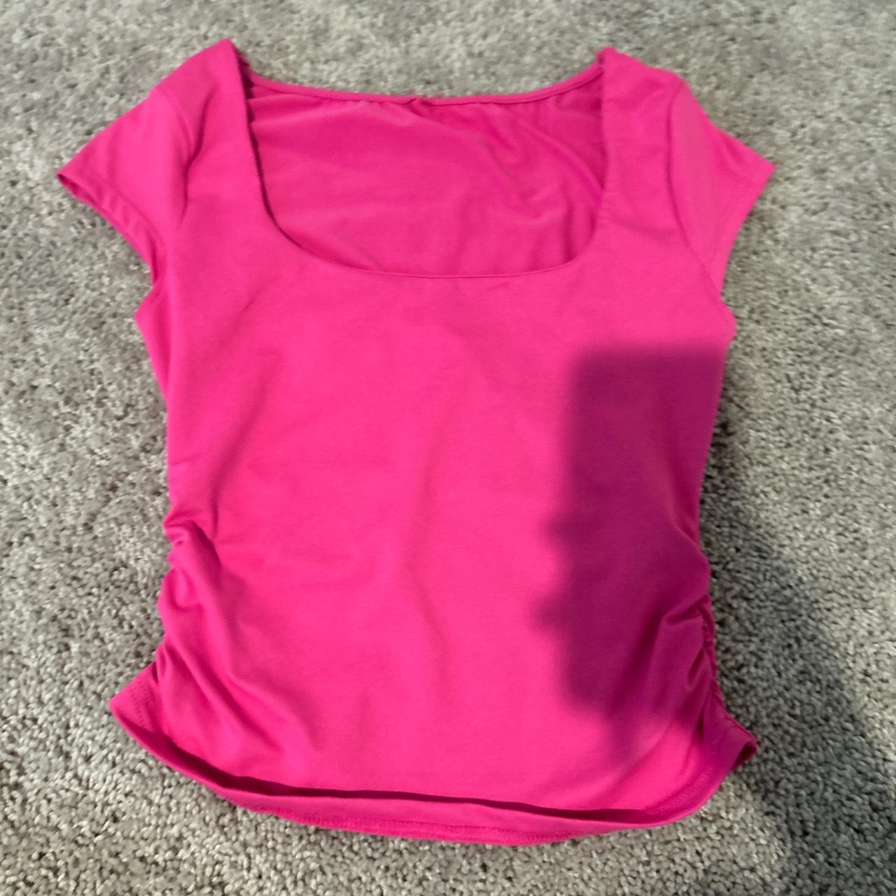 pink skims top doesn’t fit me sold on website... - Depop