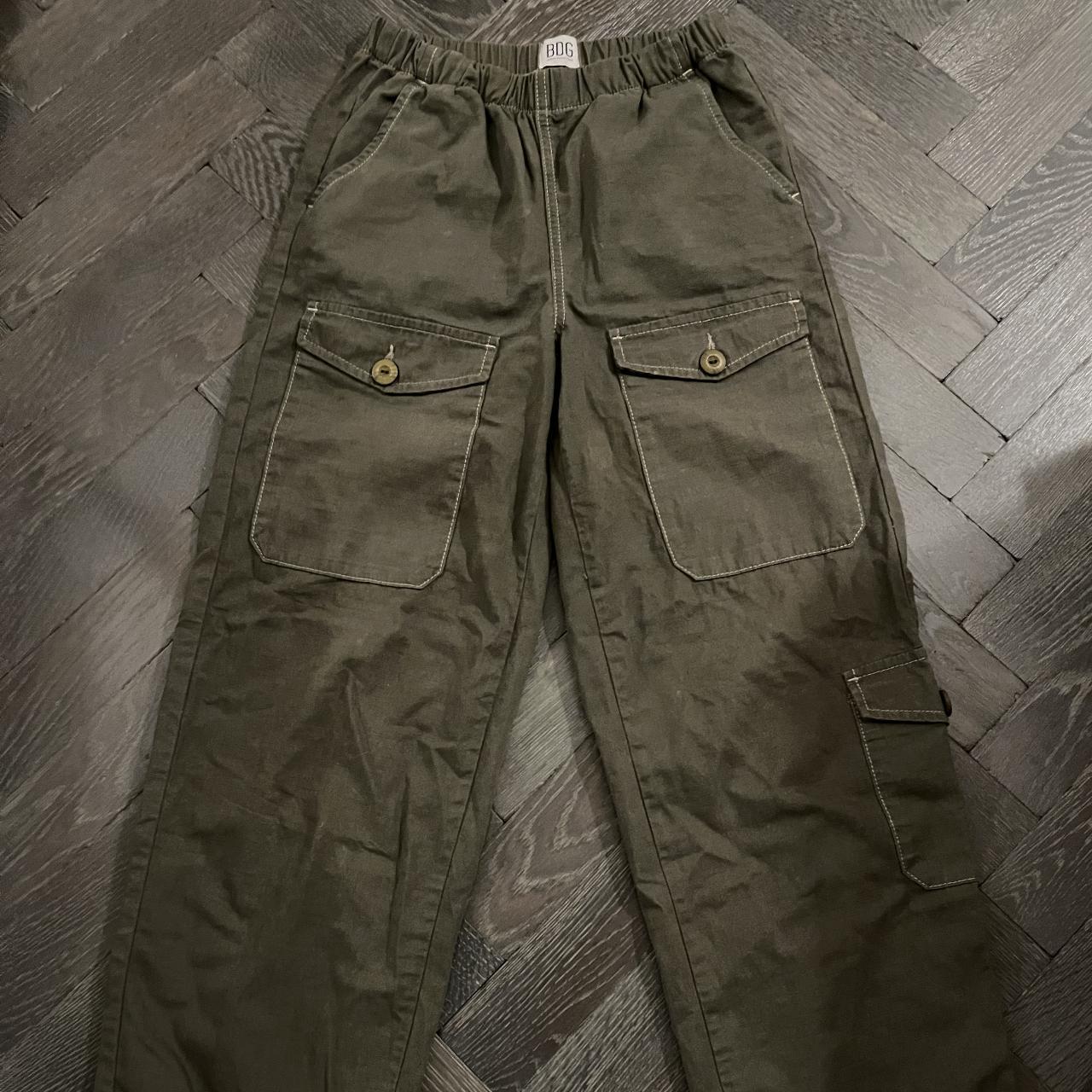 Baggy Urban Outfitters Cargos large pocket, loose... - Depop