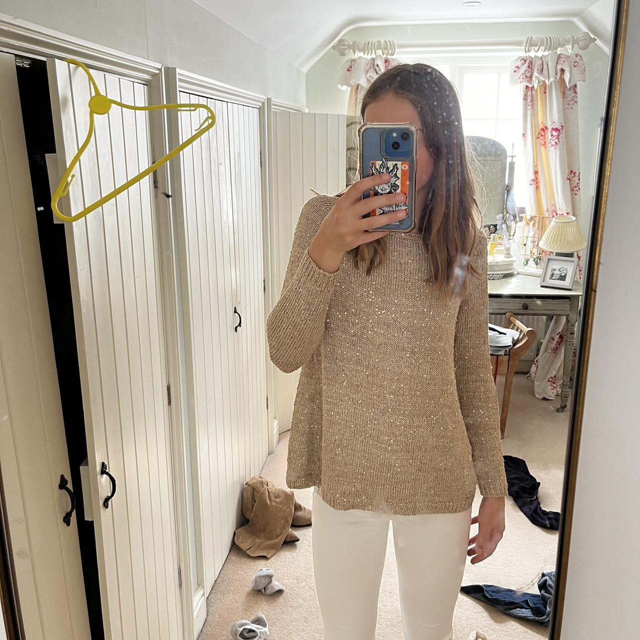 Zara white hot sale sequin jumper