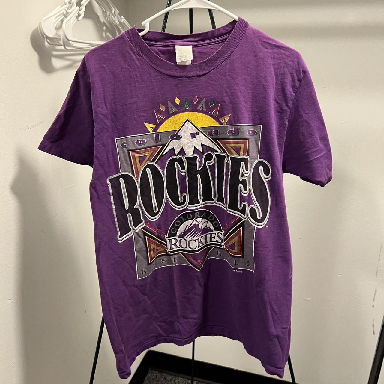 Vintage 1993 Colorado Rockies t-shirt Made In - Depop