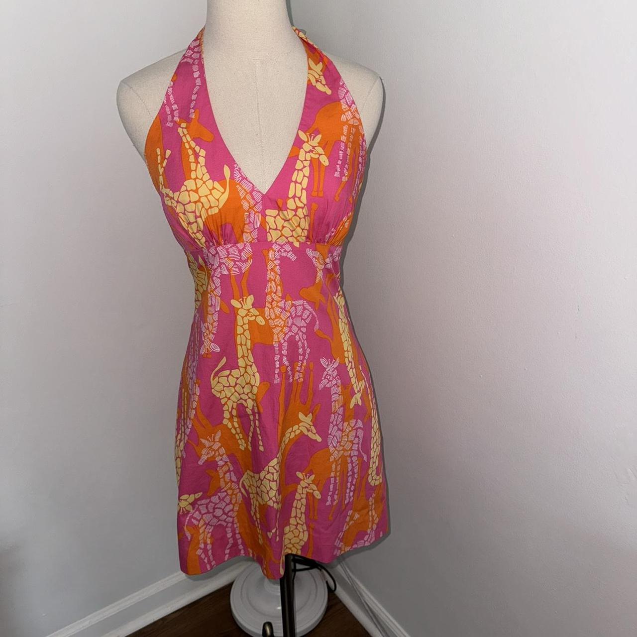 Vintage Lilly Pulitzer hotsell Giraffe Palm Tree Dress 6