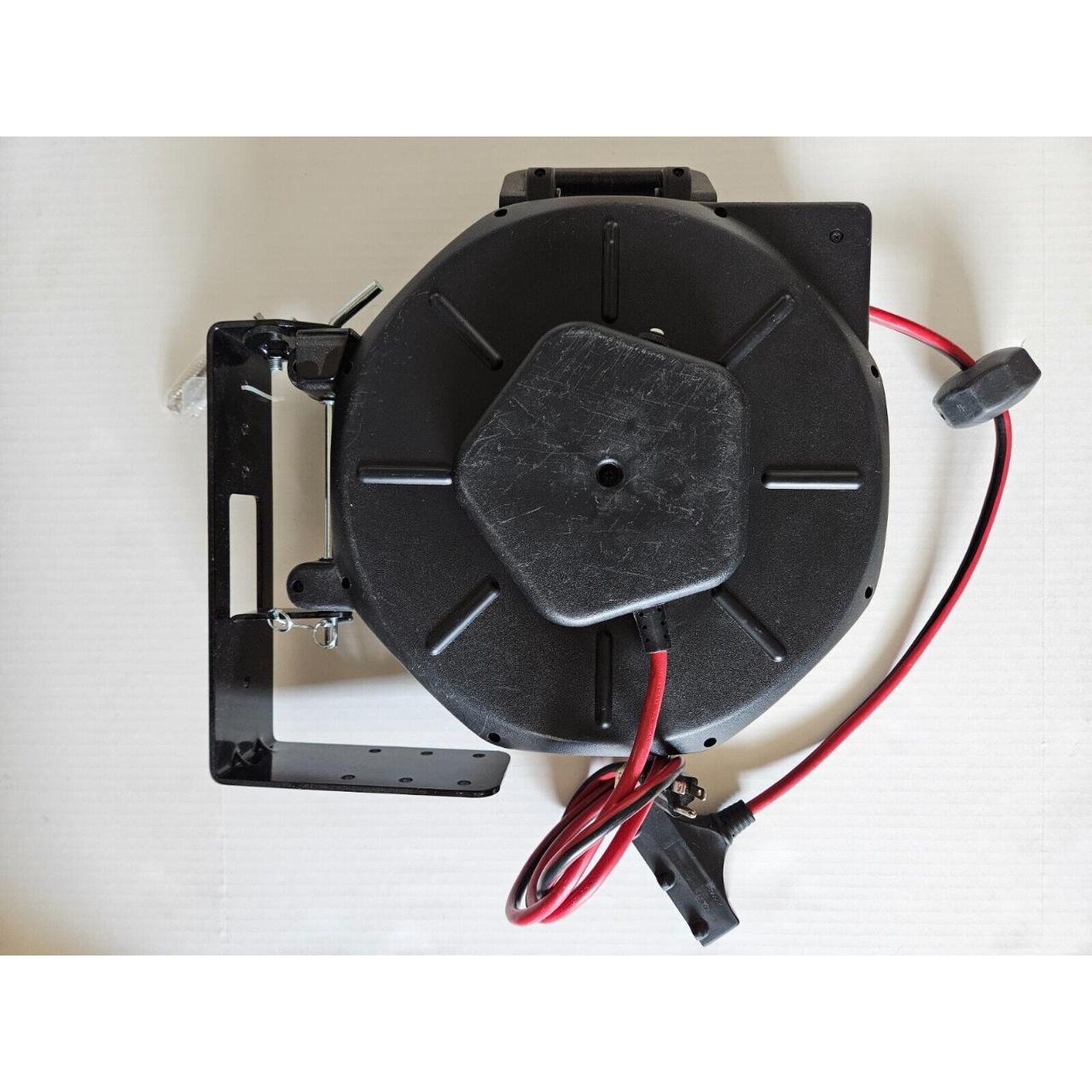 Husky 50 ft Retractable Cord Reel With Triple Tap... Depop