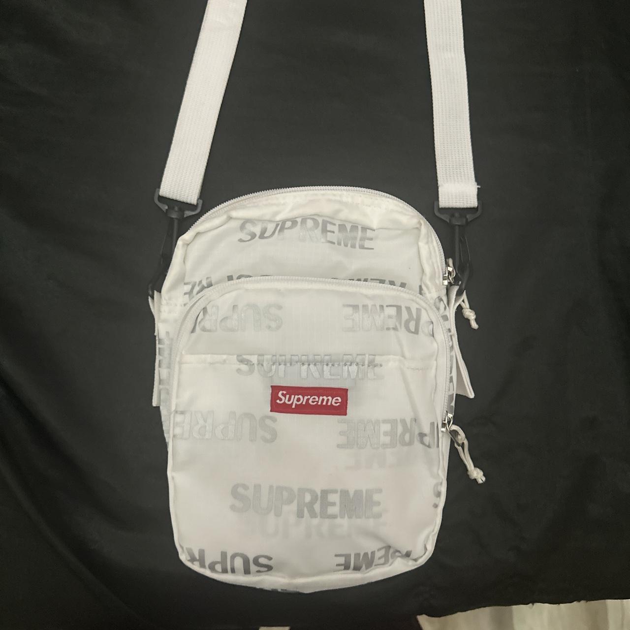 Supreme 3M Reflective Repeat Shoulder Bag Black