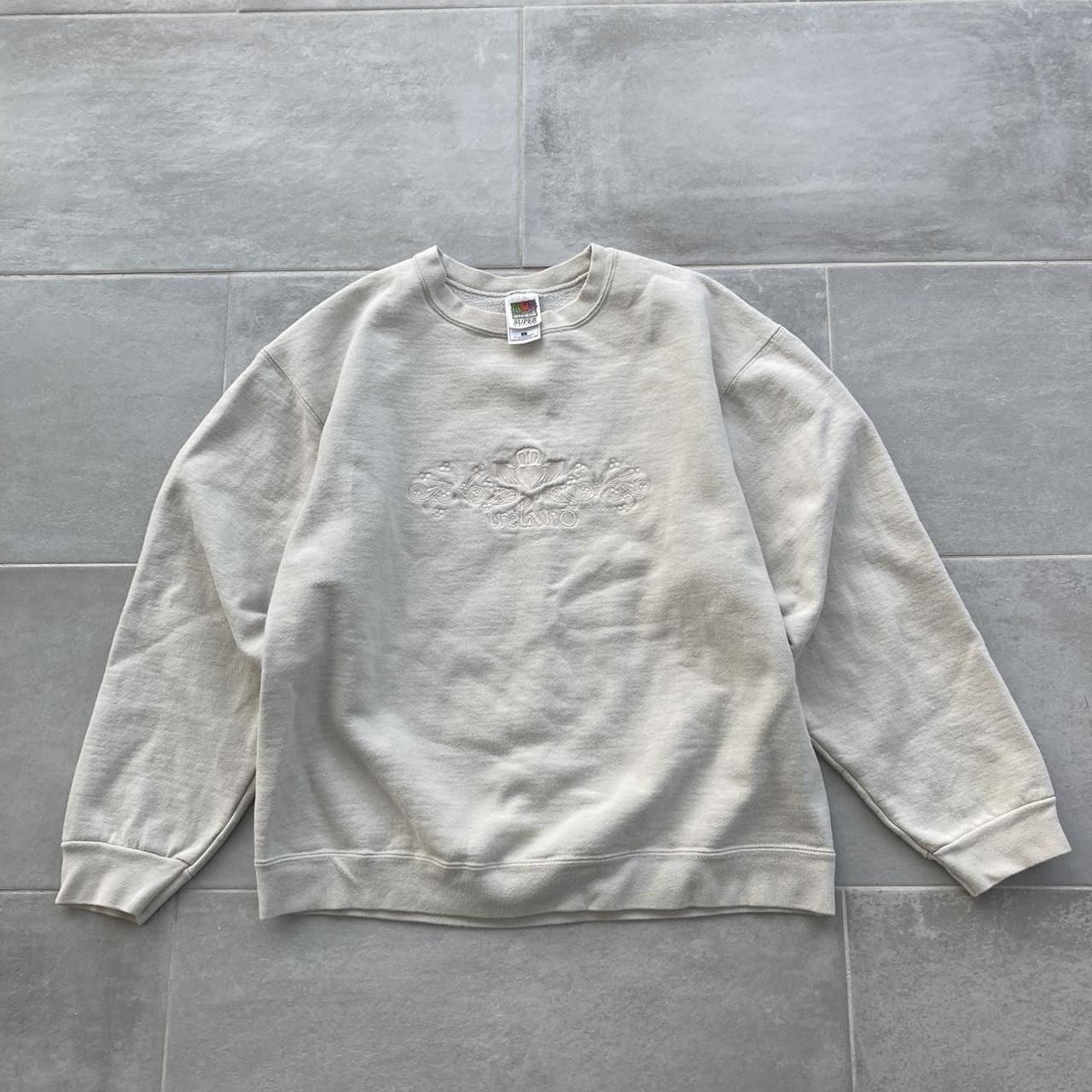 & Other Stories Men's Cream Sweatshirt | Depop