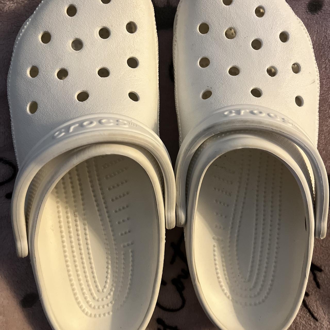 White crocs size w women - Depop