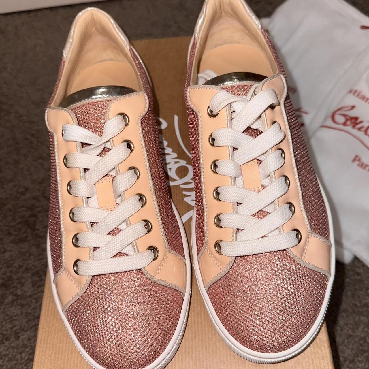 Rose gold sale louboutin trainers