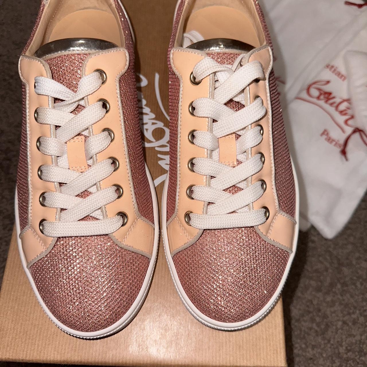 Rose gold sales louboutin trainers