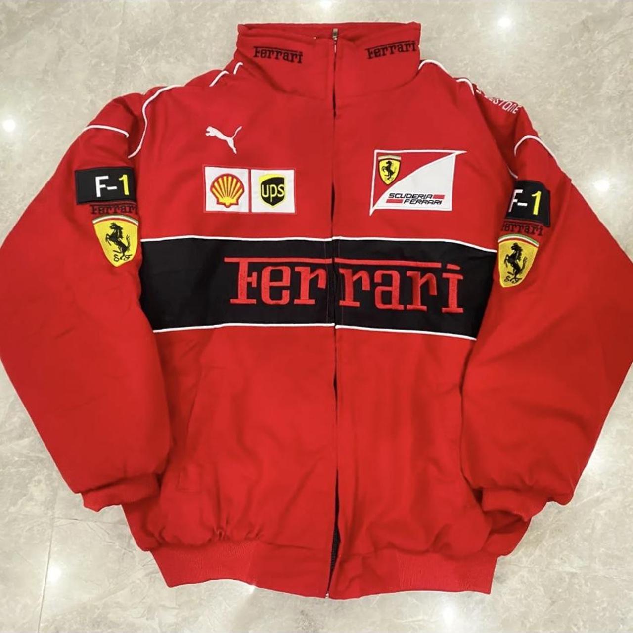 VINTAGE FERRARI JACKET the sickest jacket ever!... - Depop