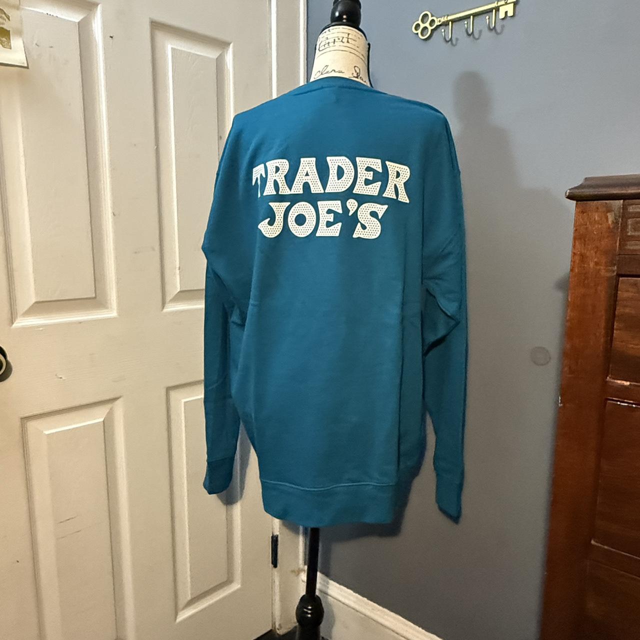 Trader Joe's Men's Sweatshirt - Blue - L – Trader… - image 5