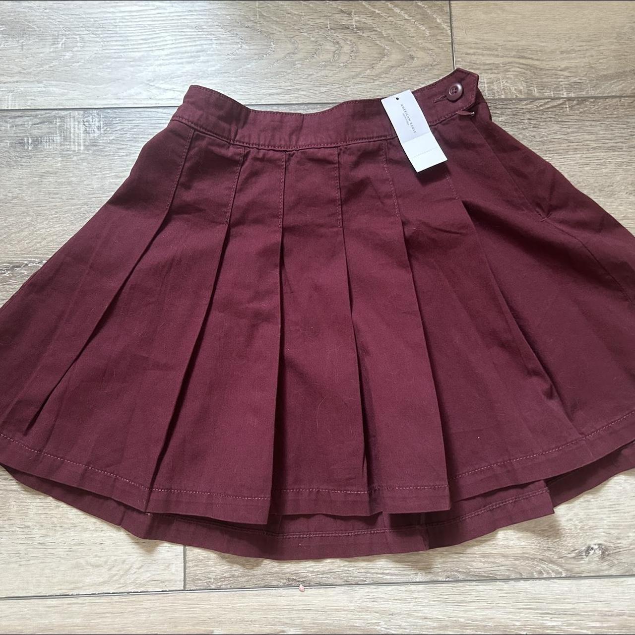 American Eagle pleated mini skirt Color is more