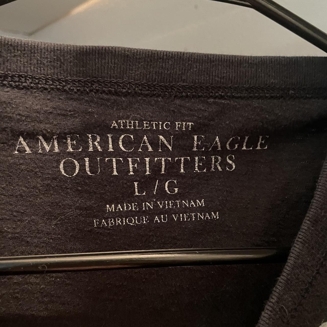 large black american eagle shirt americaneagle... Depop