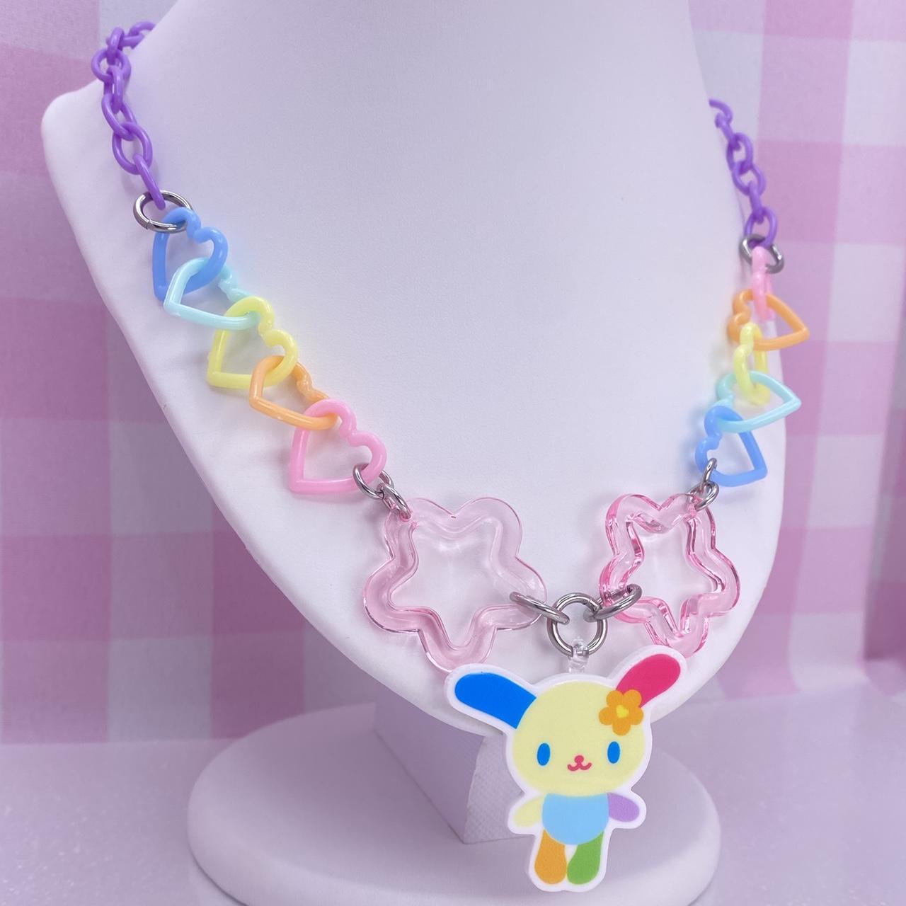 U*SA*HA*NA Pastel Rainbow Kawaii Necklace ♡ ♡... Depop